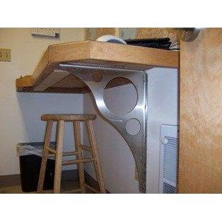 Apex Stainless Steel XL Bench Brackets for Counters (19.5")