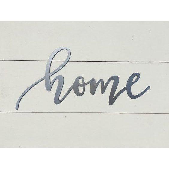 Home Metal Wall Art Word Sign Cascade Manufacturing