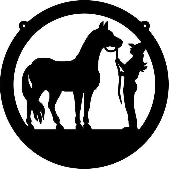 Horse and Rider Metal Wall Art Sign-Cascade Manufacturing