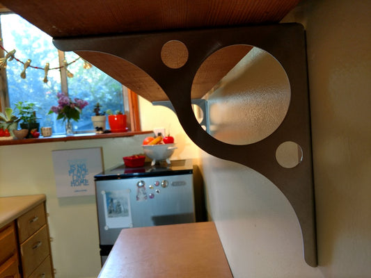 Organize small spaces with shelves