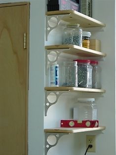Kitchen with Open Stainless Steel Shelving