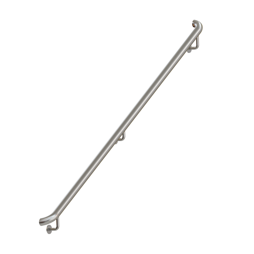 Custom Stainless Steel Handrail with Wall Return (Residential and Comm ...