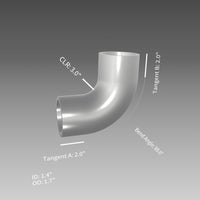 Mandrel Bend Pipe Elbows (Steel, Stainless Steel, Aluminum)