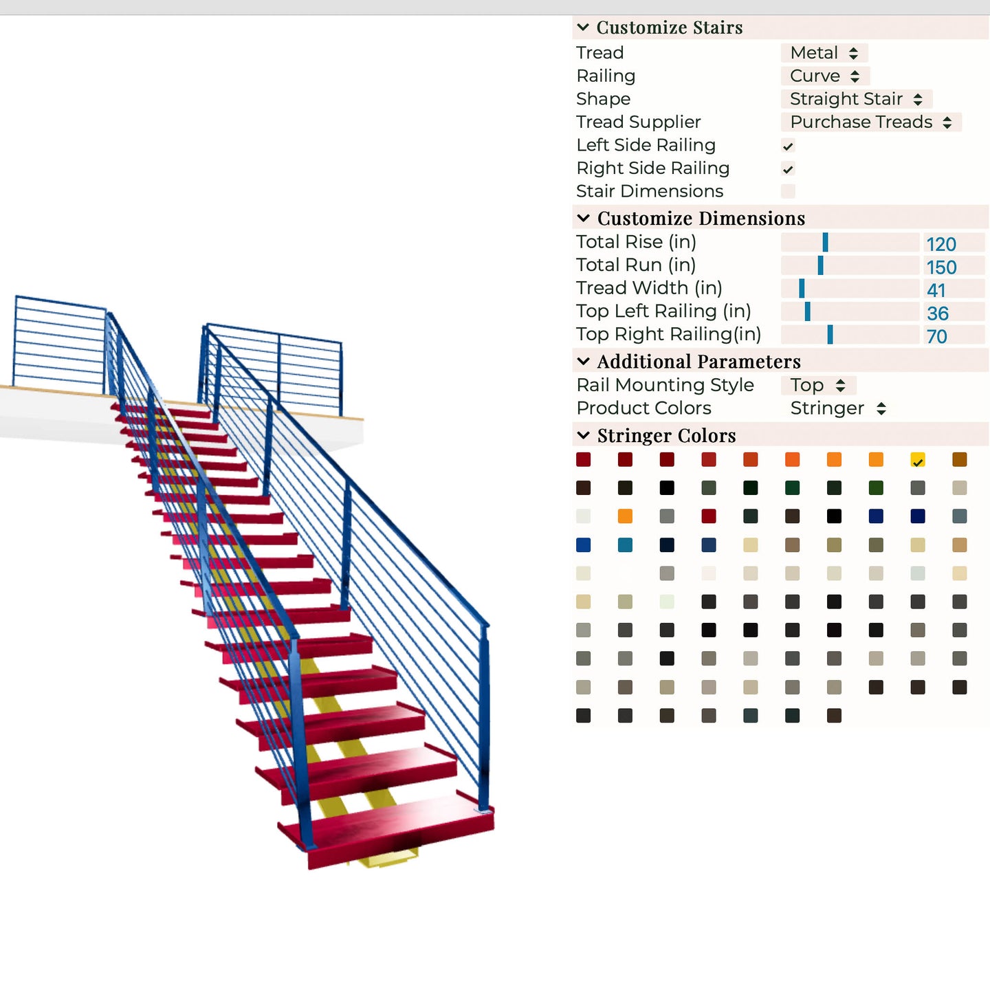 Custom Staircase Cascade Manufacturing