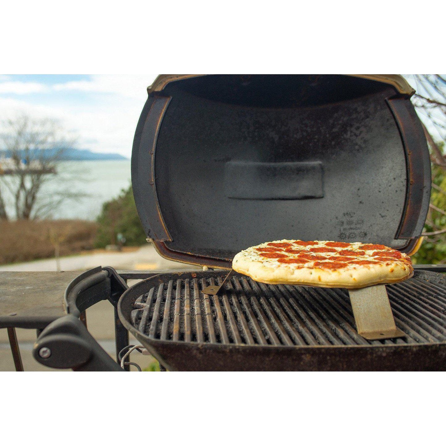 Grilled Pizza on the Barbecue