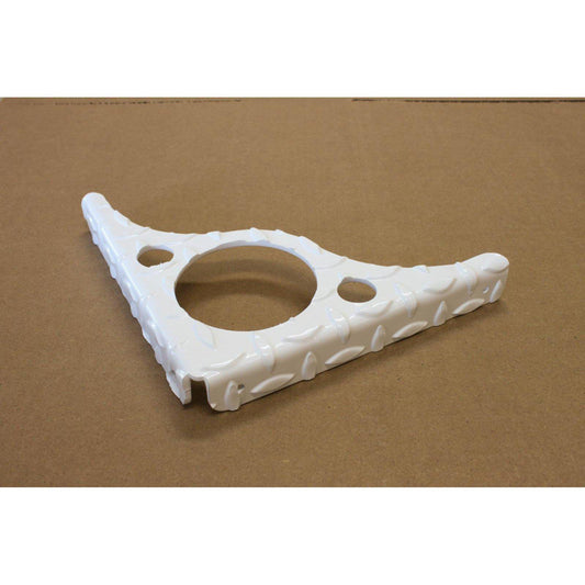 Diamond Plate Steel Shelf Bracket (White)
