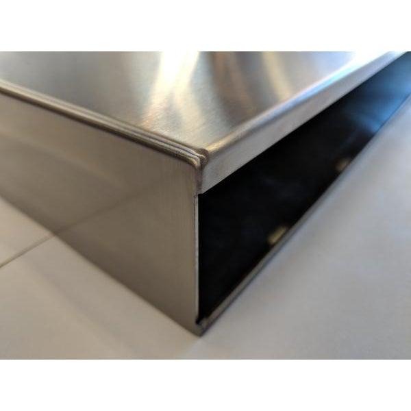 Stainless Steel Floating Shelf System Backside