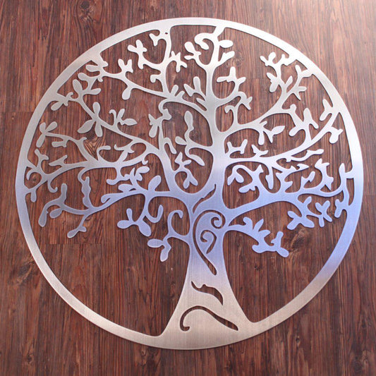 Tree of Life Metal Art Stainless Steel
