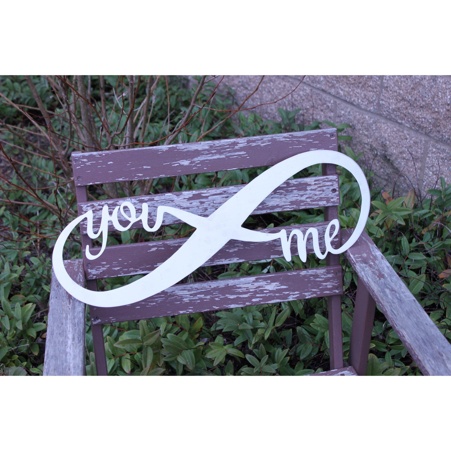 Infinity Love Stainless Steel Sign