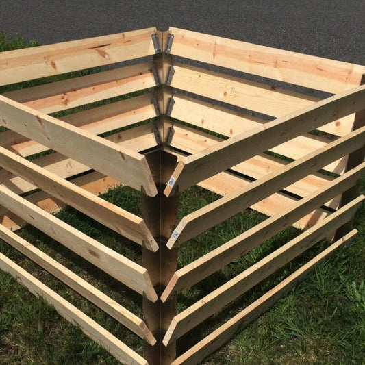 Wooden DIY Compost Bin Bracket Set