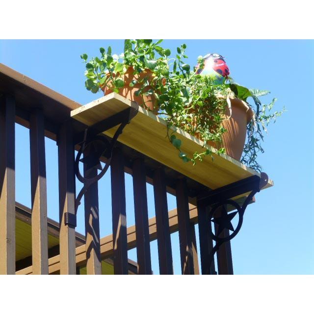 deck hanging planter brackets Kulshan Railing Brackets for Tables or Planters