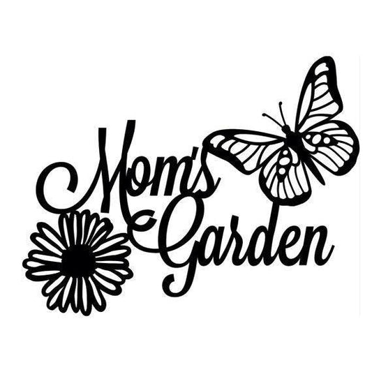 Mom's Garden Metal Sign-Cascade Manufacturing