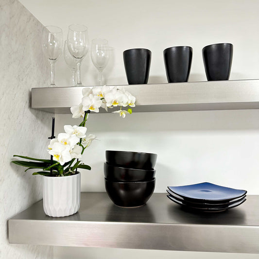 Stainless Steel Floating Shelf 10" Deep for Kitchen, Bathroom and Home