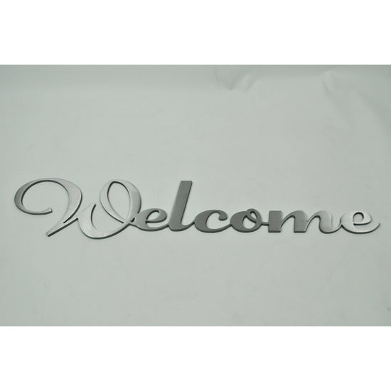 Welcome Sign Stainless Steel Metal Wall Art - Home Decor – Cascade ...