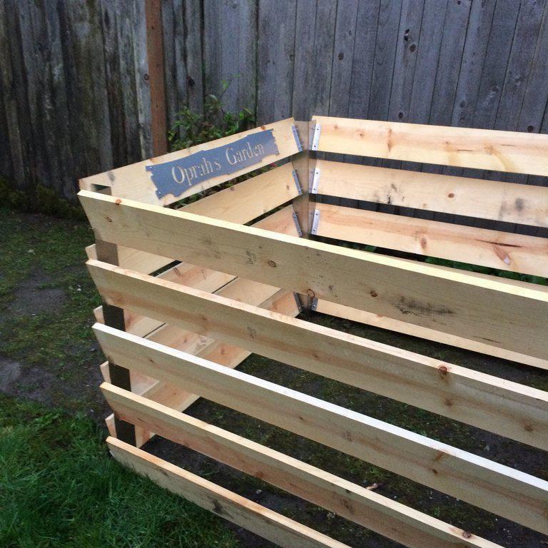 Wooden DIY Compost Bin Bracket Set