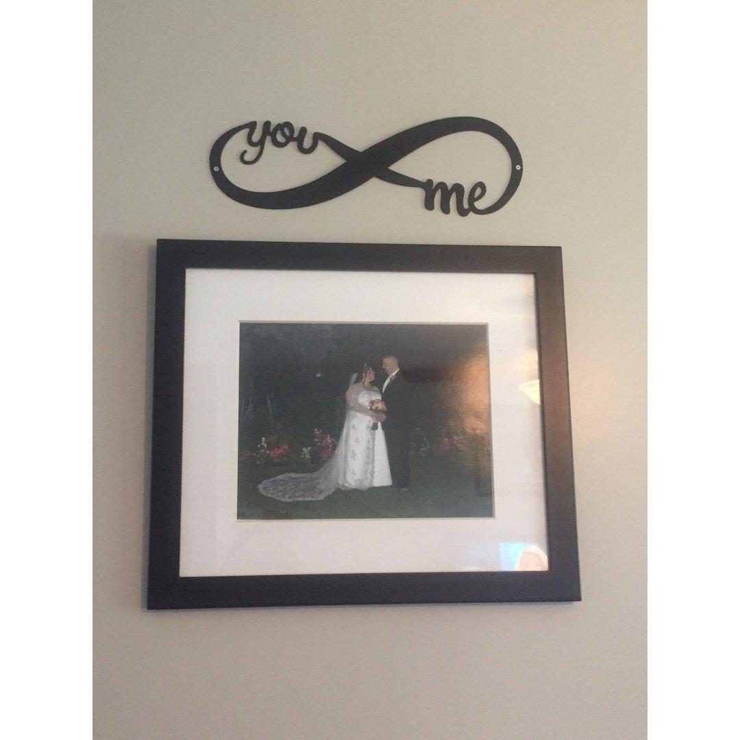 You Me Infinity Love Sign Metal Wall Art-Cascade Manufacturing