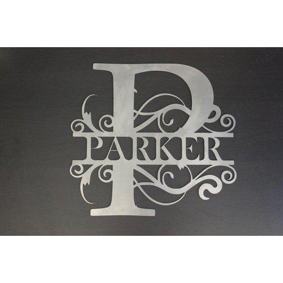metal personalized family sign