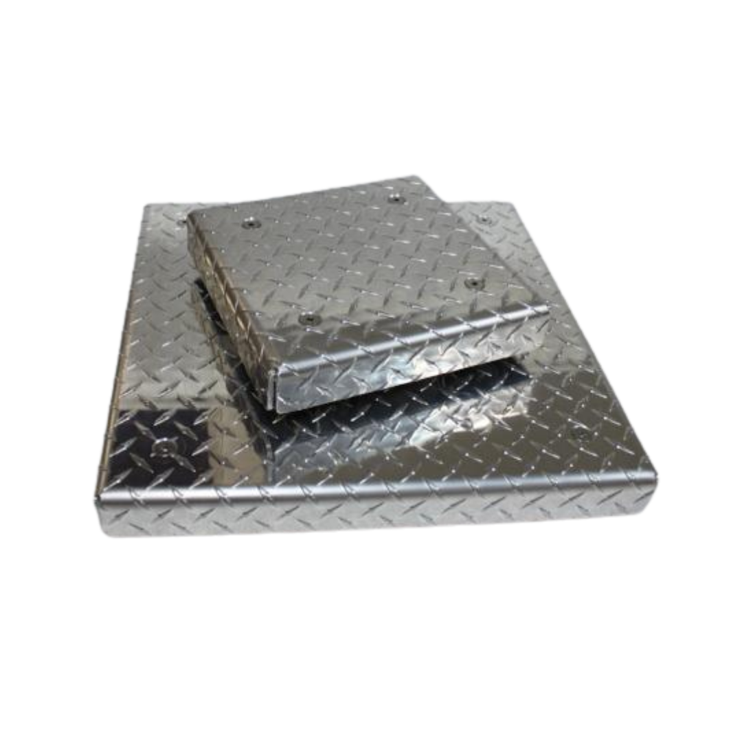 Diamond Plate Metal Square Plant Caddy Cascade Manufacturing